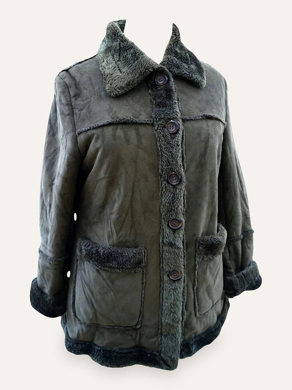 Forget Me Not Faux Shearling Coat