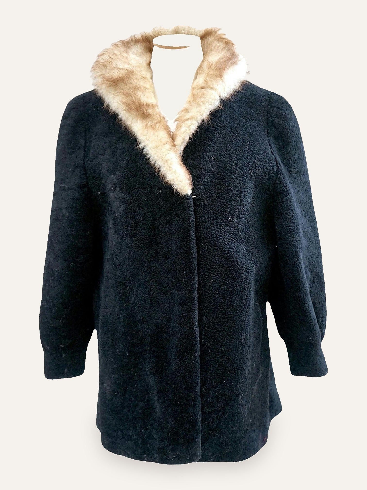 Dual-Fur Astrakhan Coat