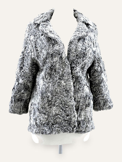 Short Natural Swakara Fur Coat