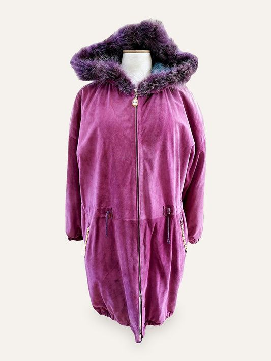 Anni Novanta Suede Leather Coat