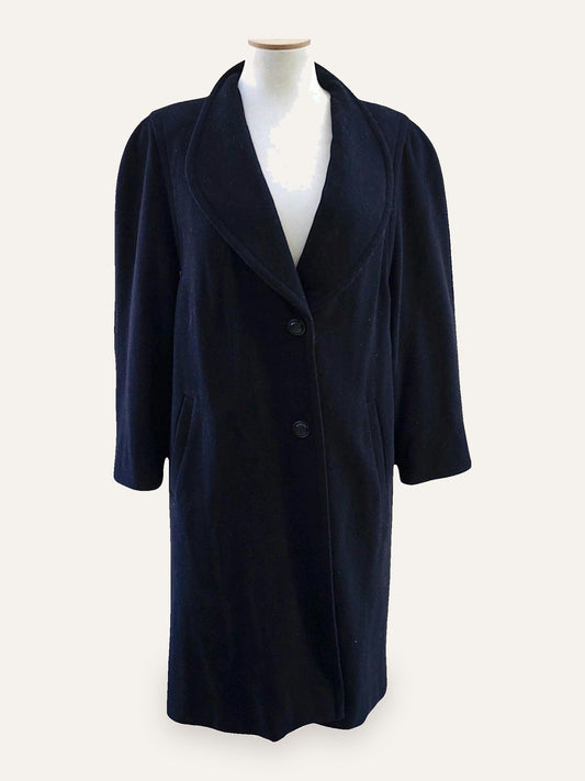 Single Breasted Cashmere & Wool Coat