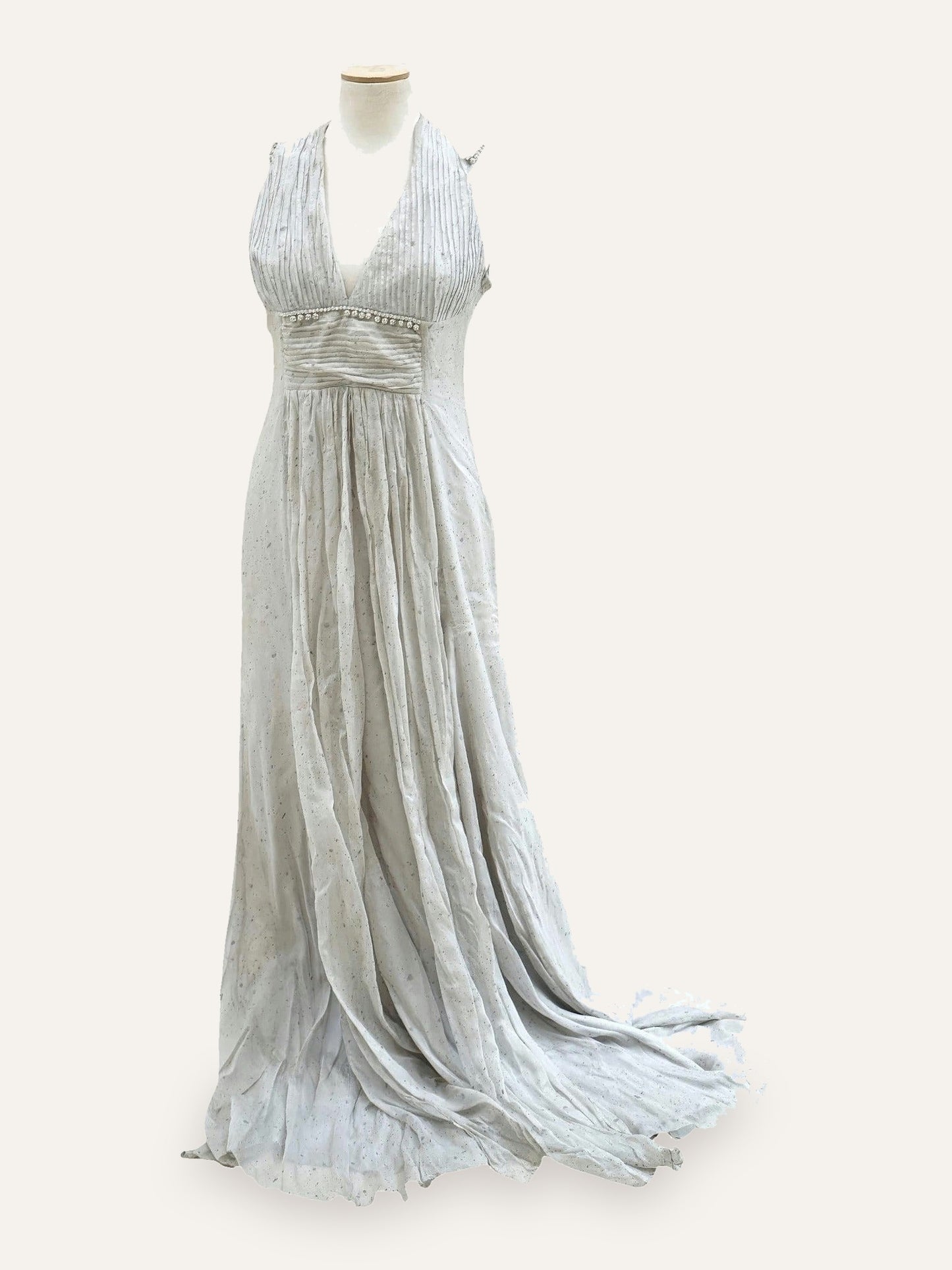 Silk Open Back Maxi Dress