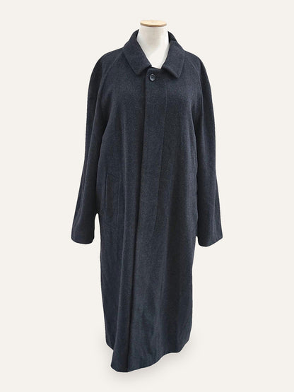Charcoal Raglan Wool Coat