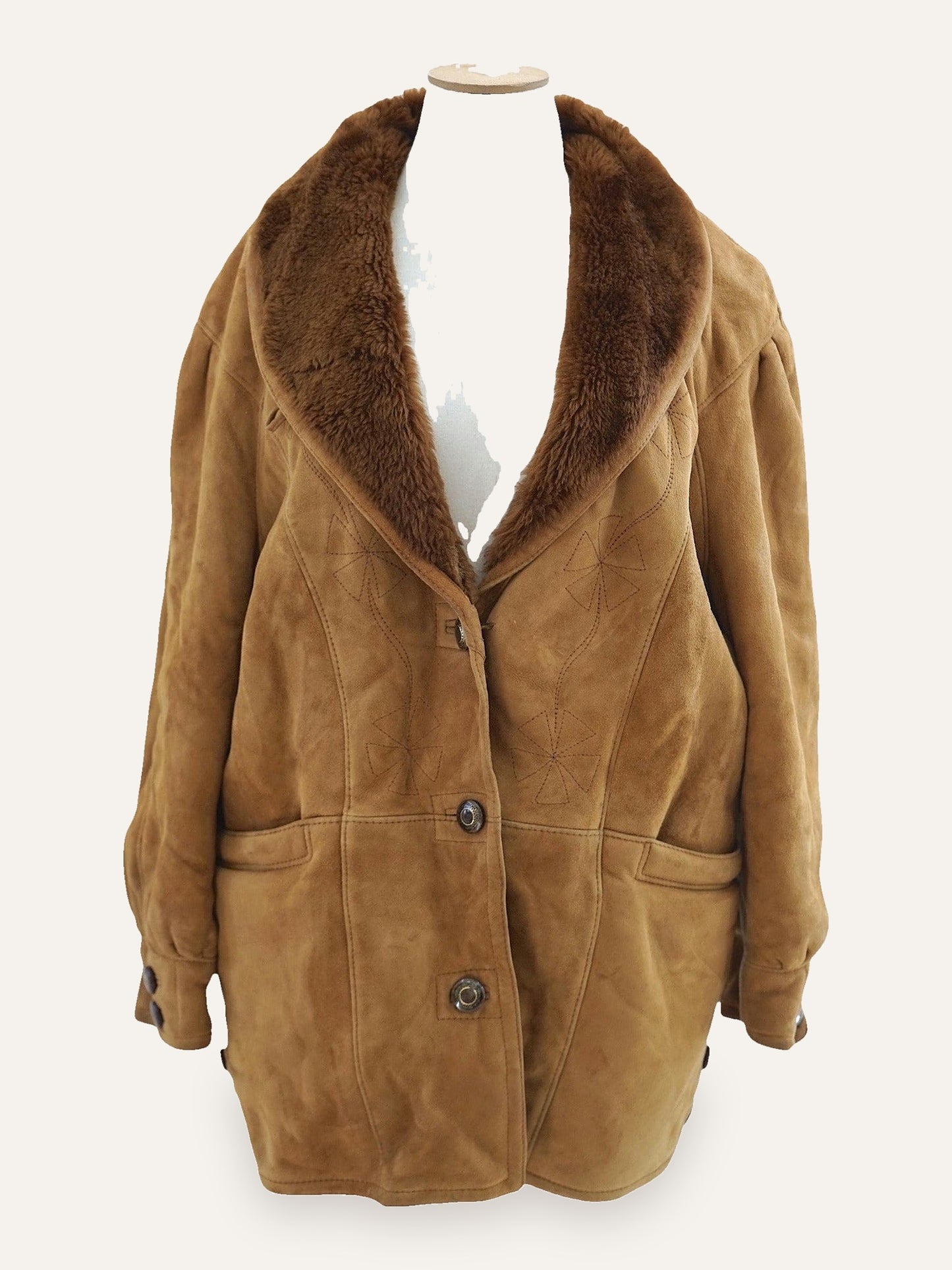 Parma Sheepskin Batwing Shearling Coat