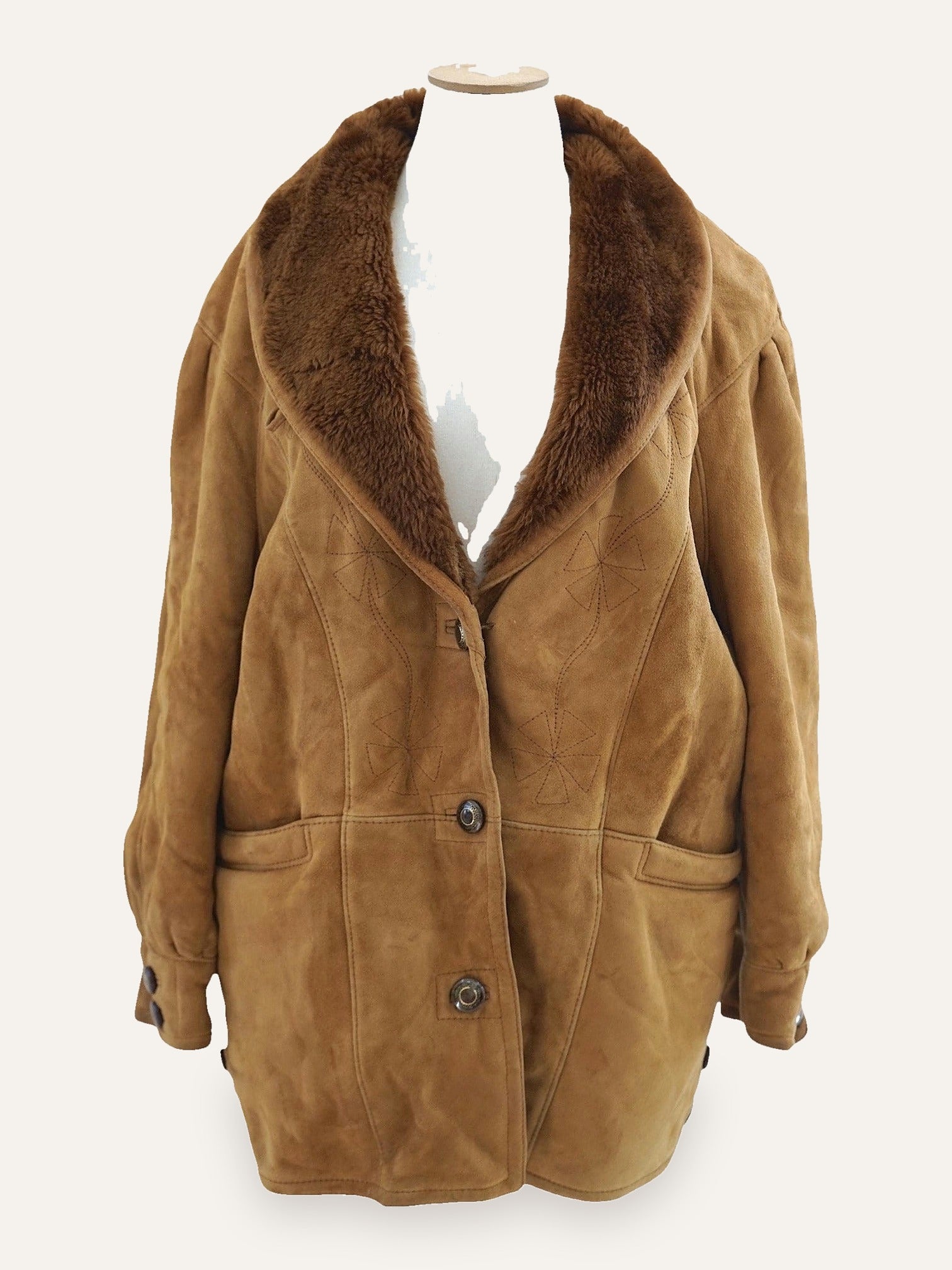 Parma Sheepskin Batwing Shearling Coat