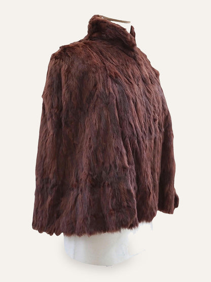 Vintage Real Fur Cape Cloak