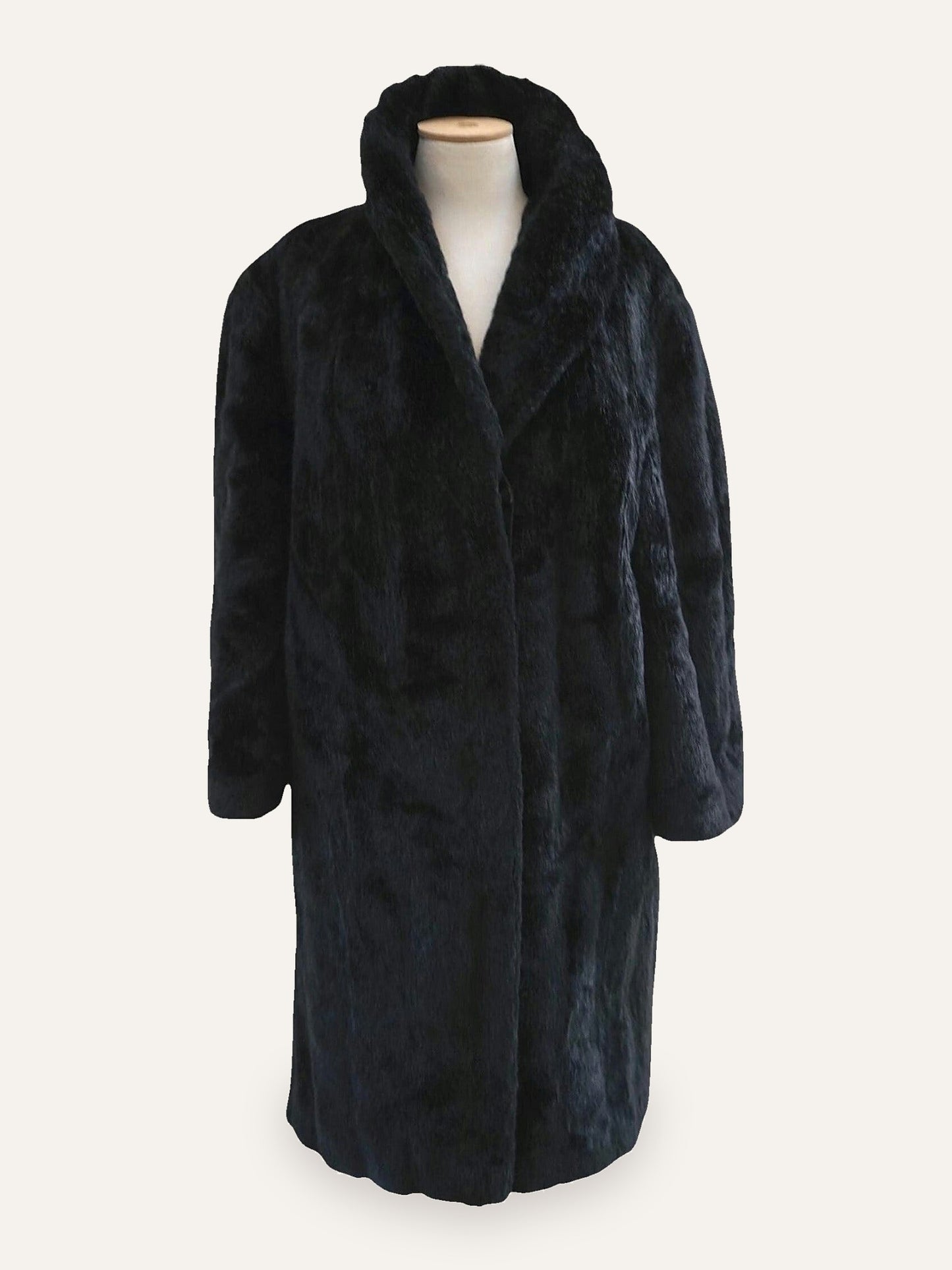 Faux Fur Noir Coat