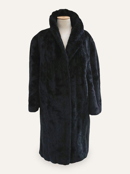 Faux Fur Noir Coat