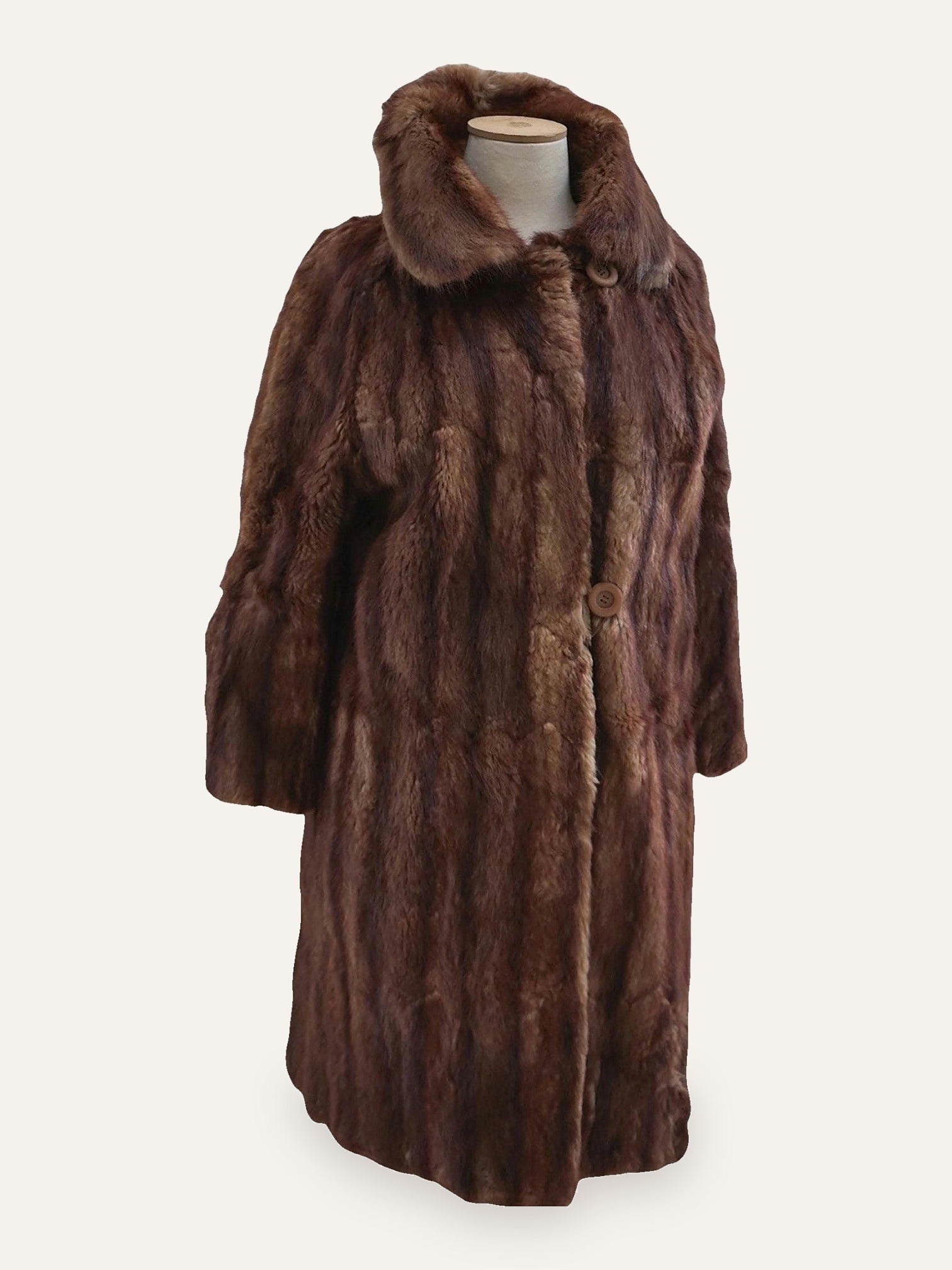 Toffee Long Fur Coat