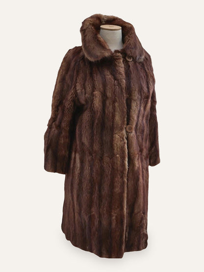 Toffee Long Fur Coat