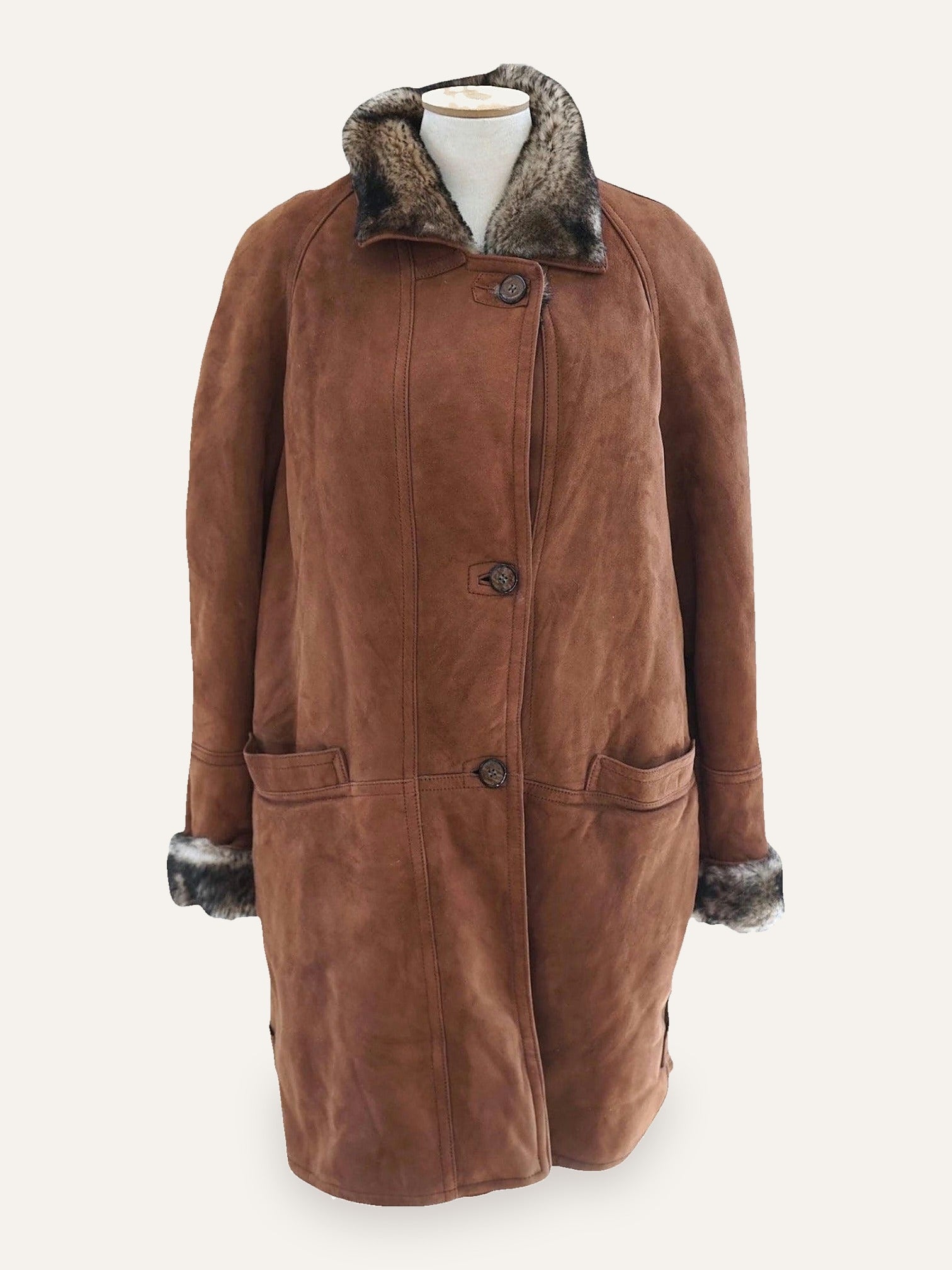 Tobacco Shearling Coat