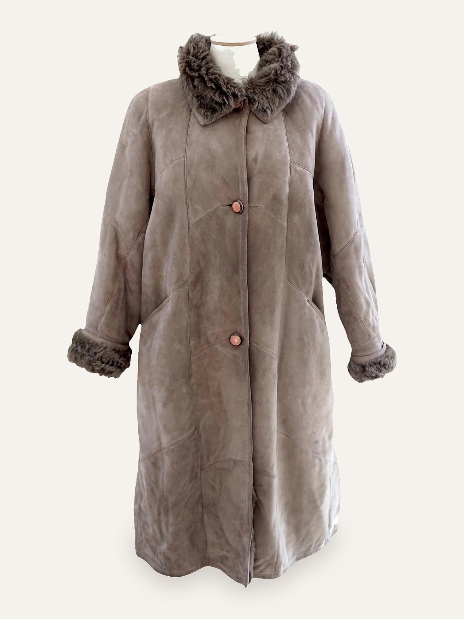 Longline Shearling Coat