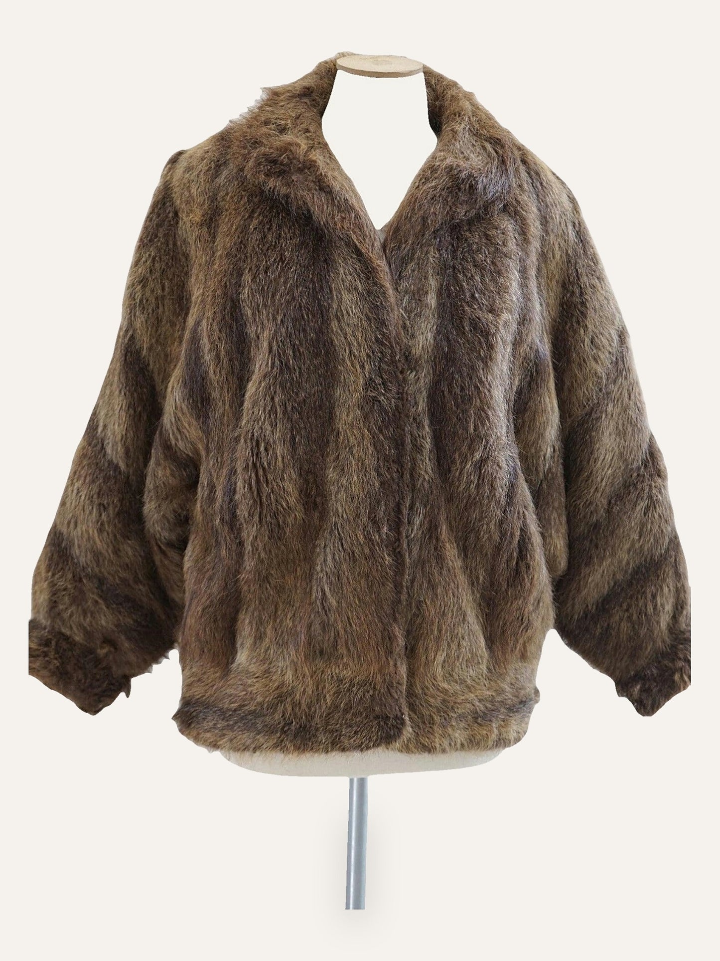 Natural Fur Batwing Jacket