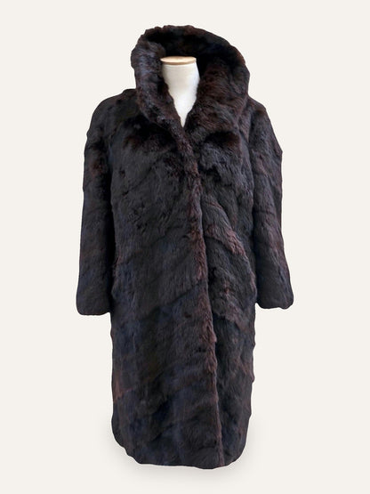 1980's Atelier Rabbit Fur Coat