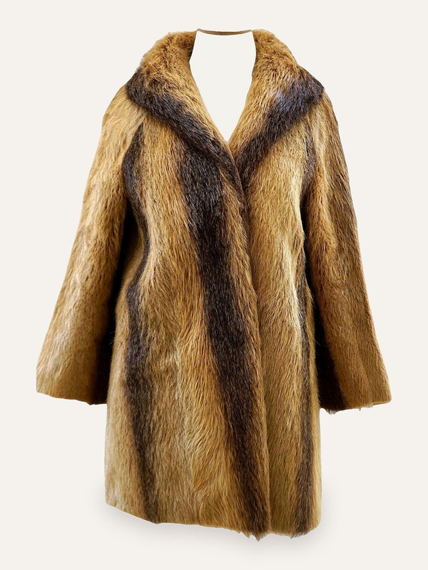 Vintage Real Fur Long Coat