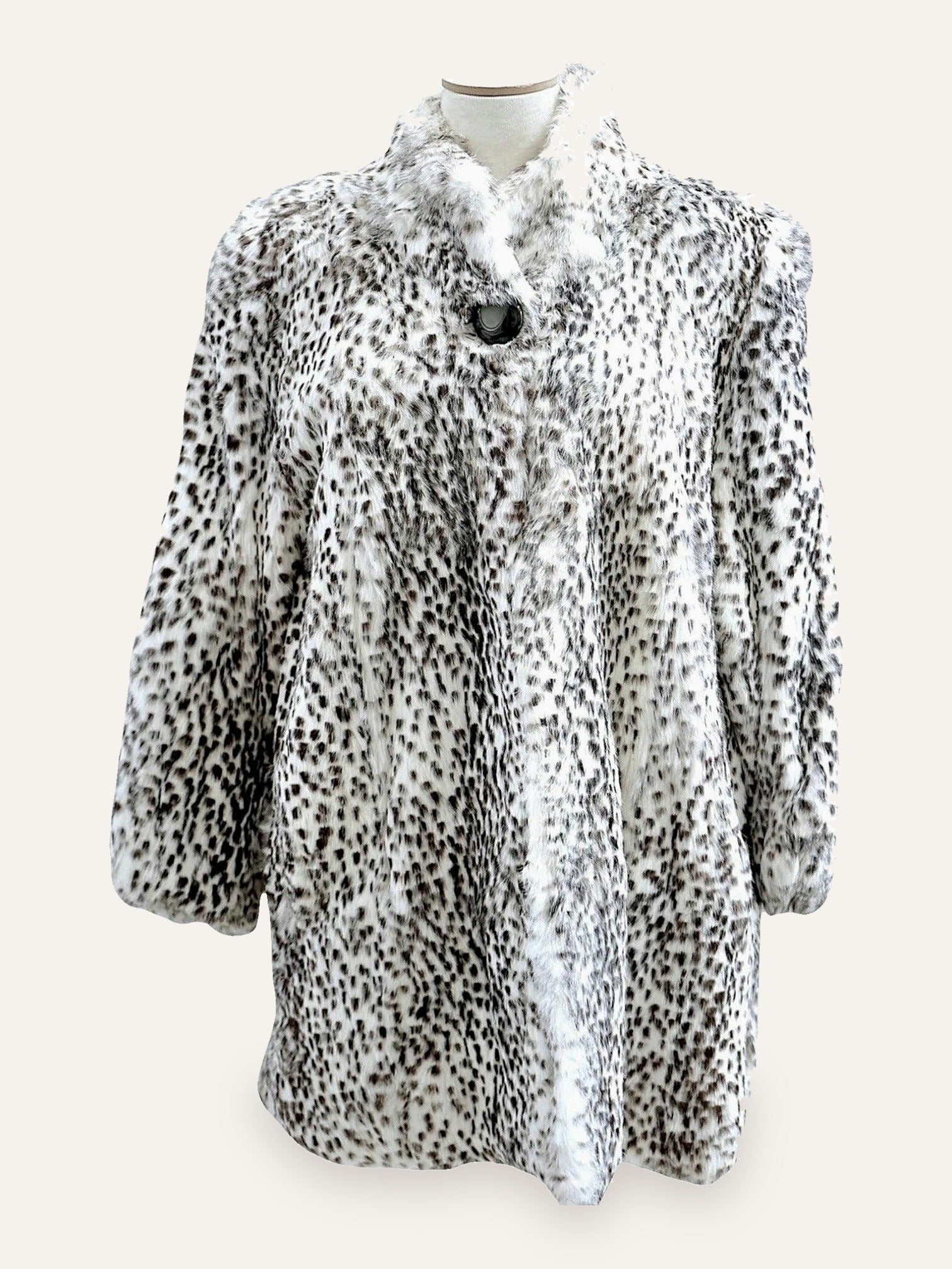 Black & White Fur Coat