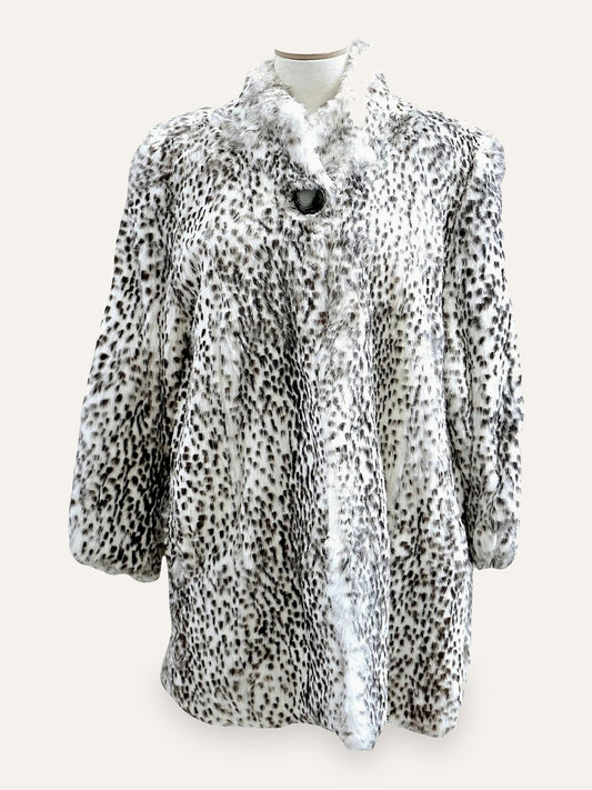 Black & White Fur Coat