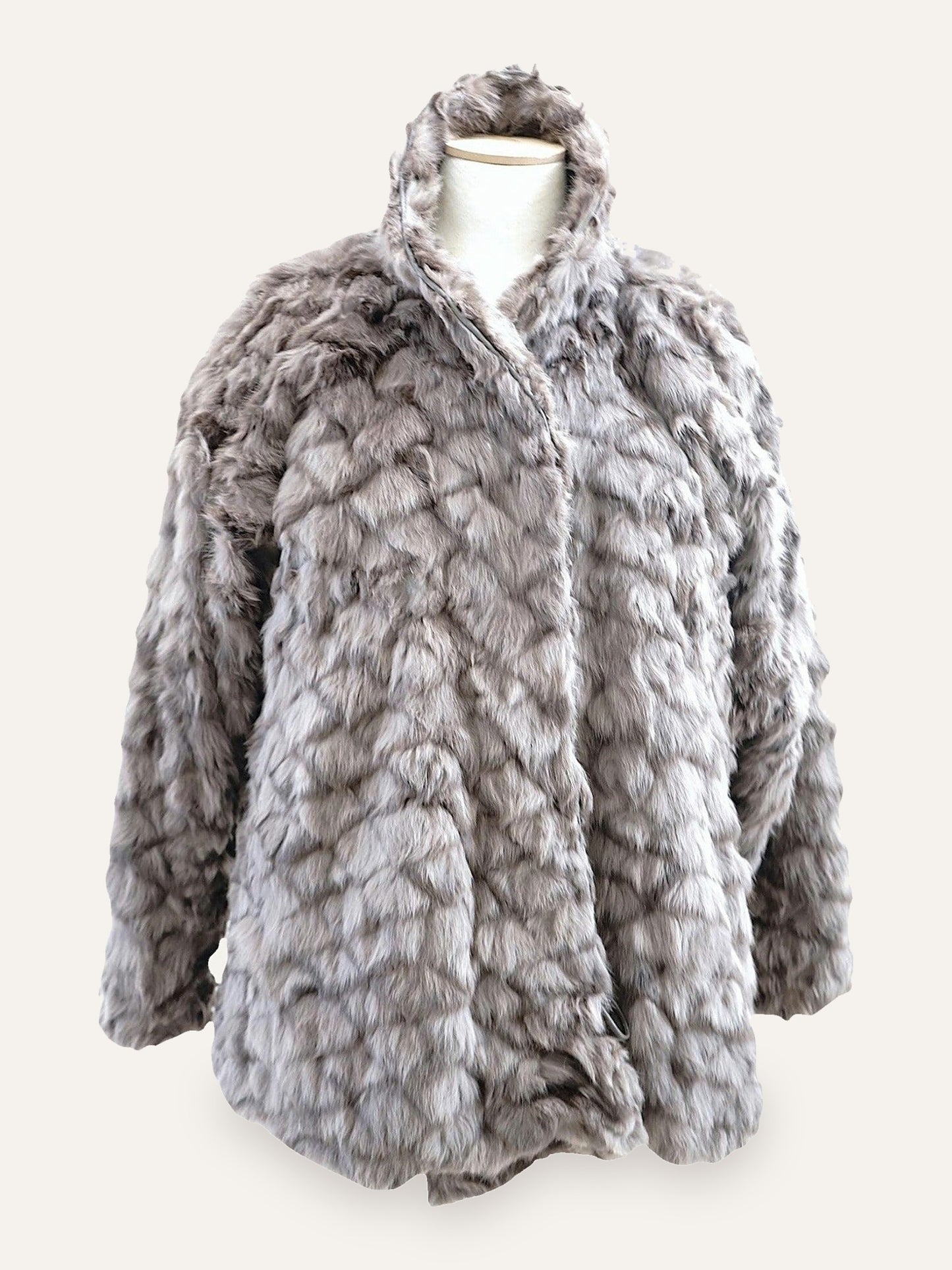 90s Rabbit Fur Coat