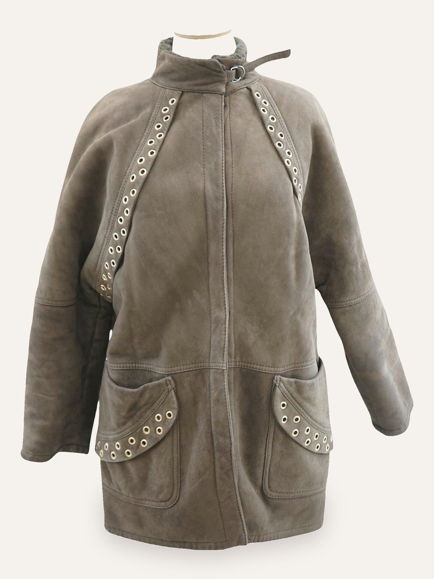 Studs Shearling Coat
