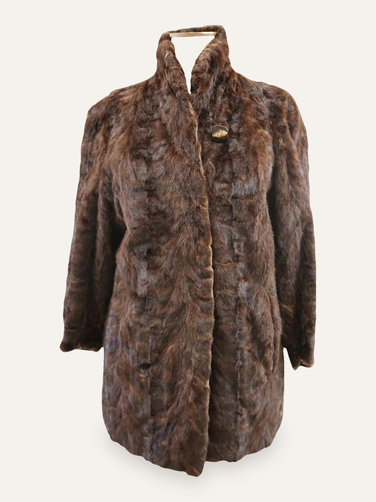1990's Soft Real Fur Coat