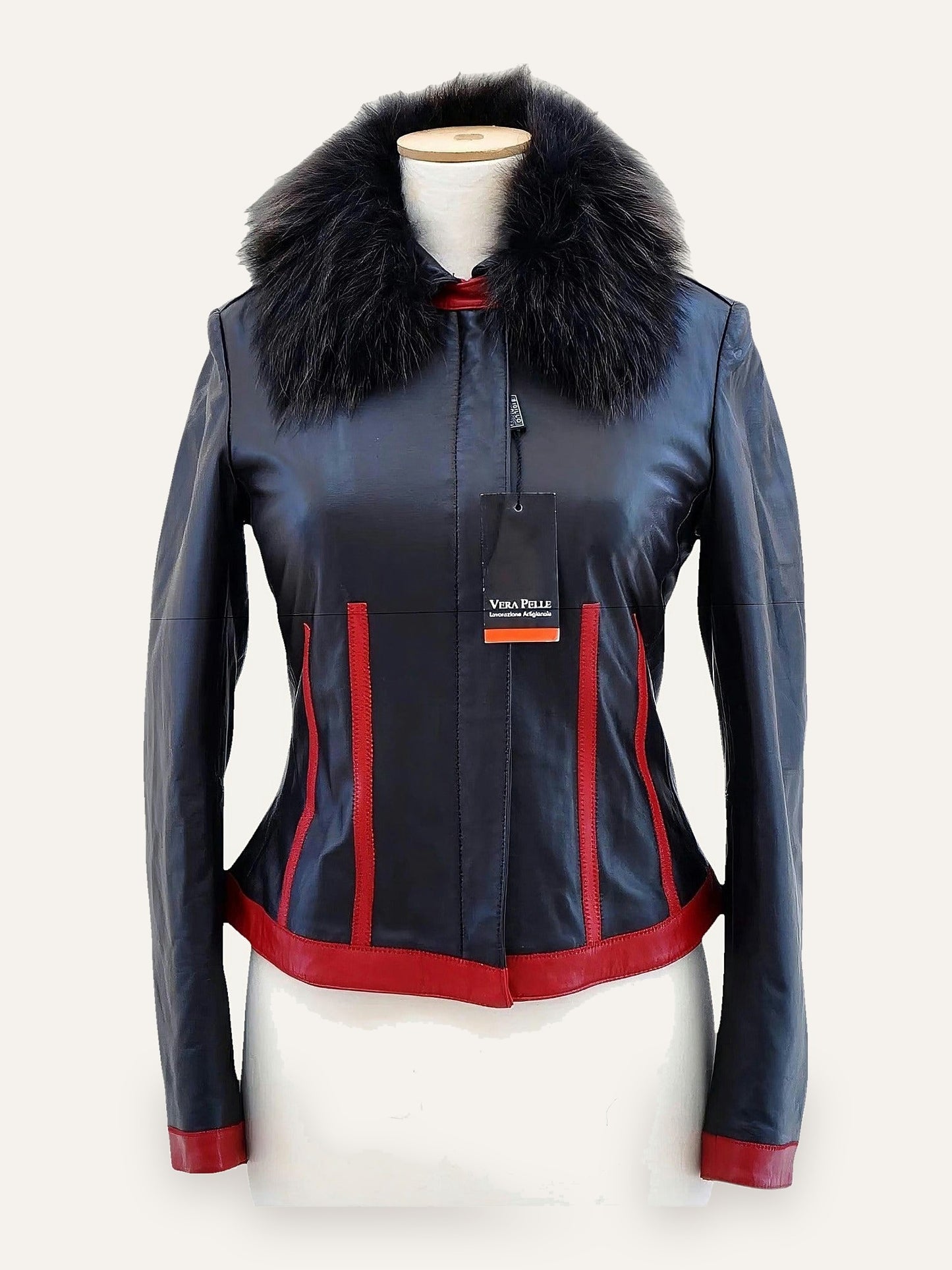 Vera Pelle Slim Fit Leather Jacket