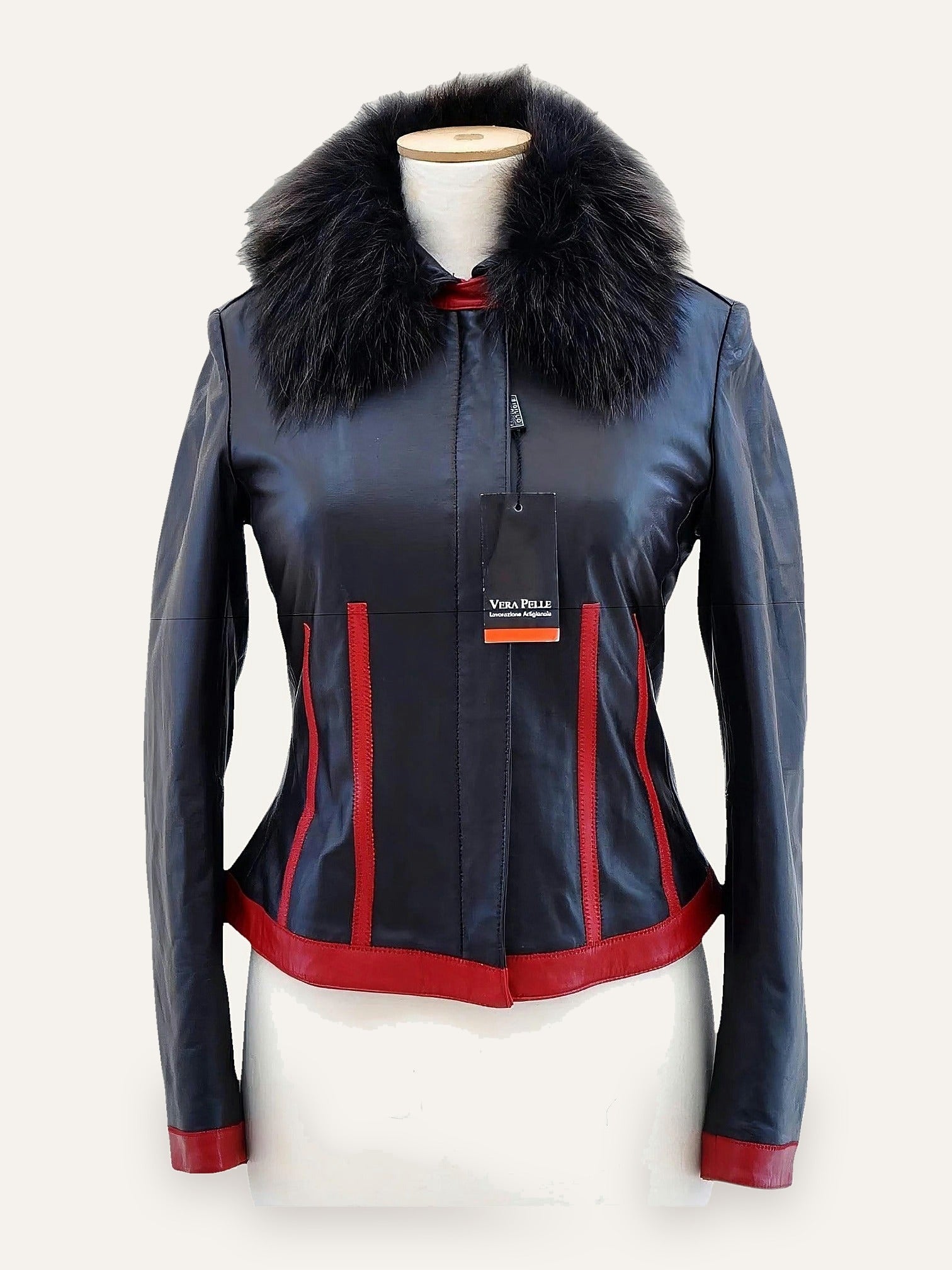 Vera Pelle Slim Fit Leather Jacket