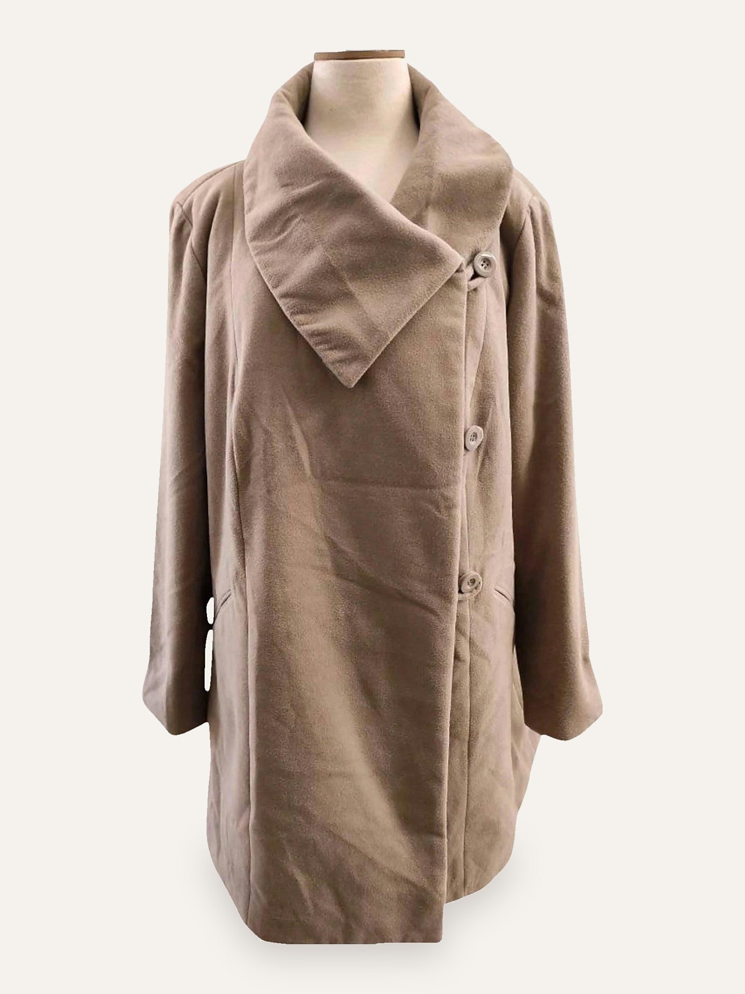 Asymmetric Wool Coat