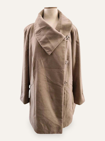 Asymmetric Wool Coat