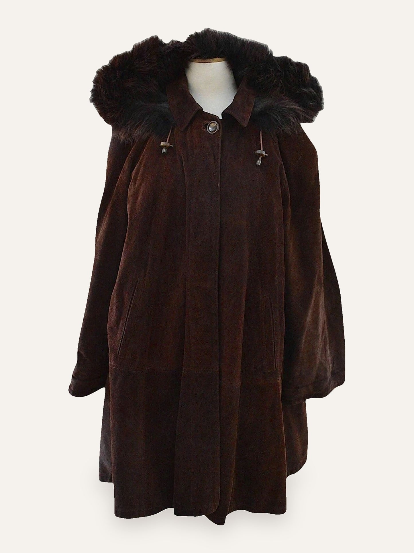 Genuine Suede Real Leather Coat