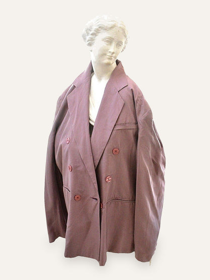 Pure Silk Double Breasted Jacket