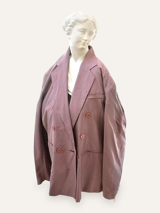 Pure Silk Double Breasted Jacket