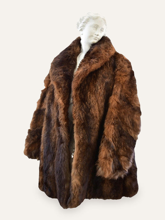 Firenze Ombre Swing Fur Coat