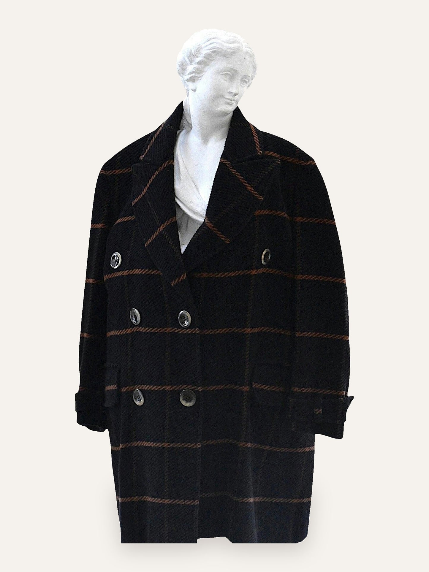 Giorgio Armani 1980s Double Breasted Overcoat