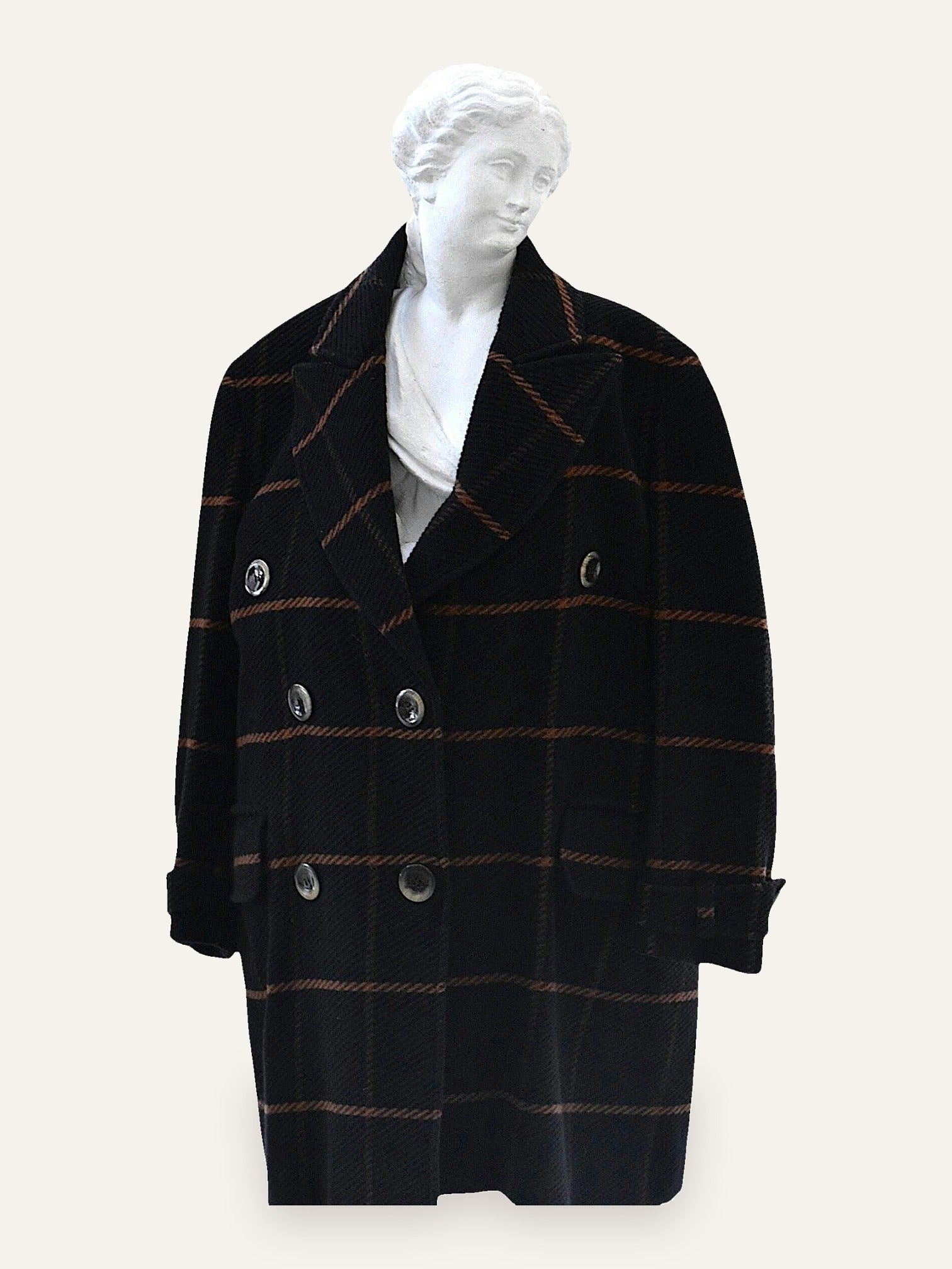 Giorgio Armani 1980s Double Breasted Overcoat