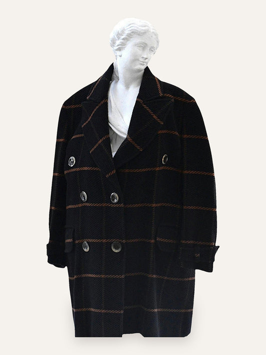 Giorgio Armani 1980s Double Breasted Overcoat