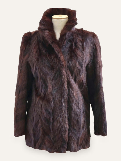 Swing Natural Fur Wrap Coat