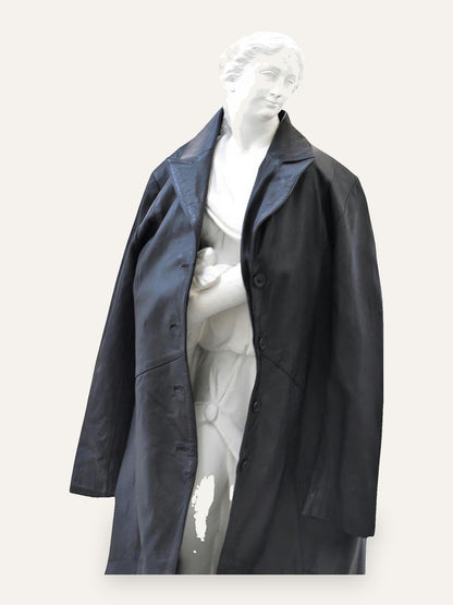 Real Leather Maxi Coat