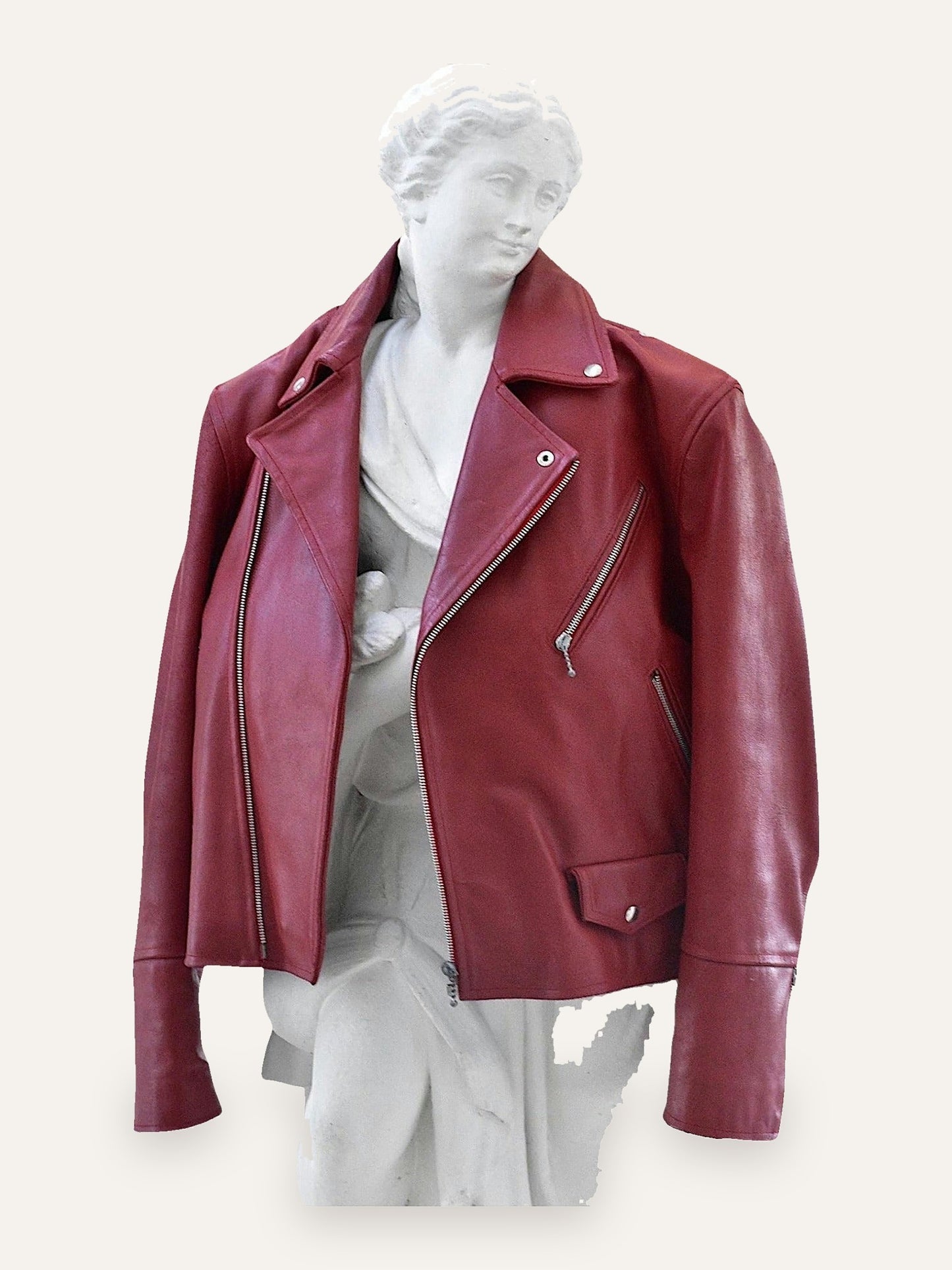 Genuine Leather Moto Jacket