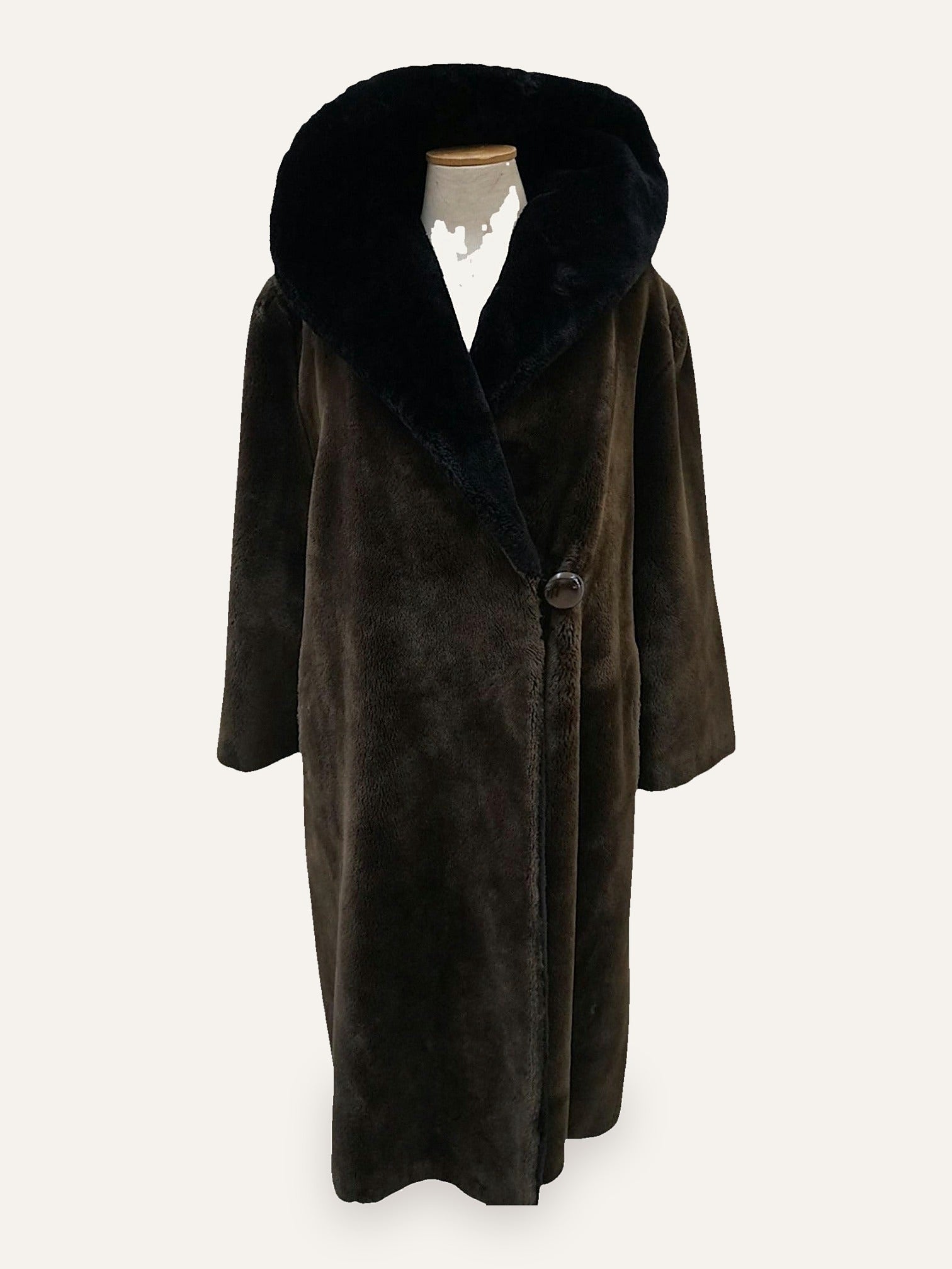 La Babilana Faux Fur Maxi Coat