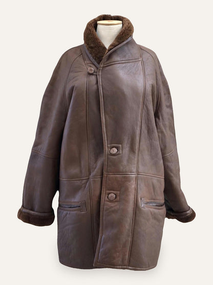 A & B Men's Shearling Coat