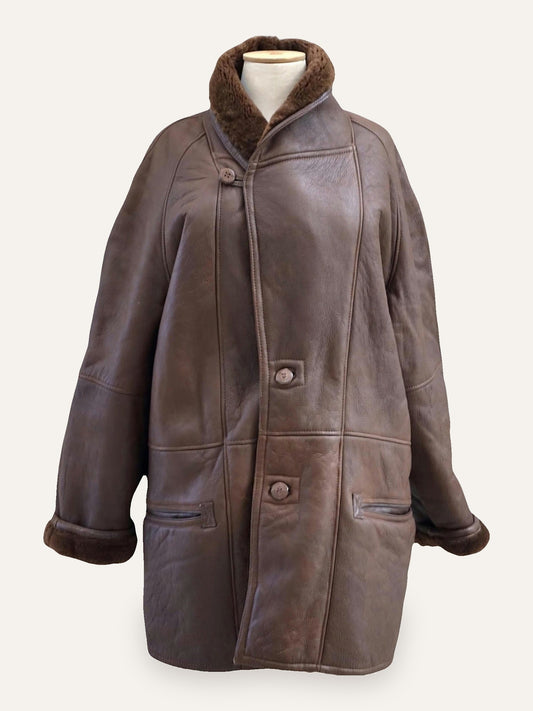 A & B Men's Shearling Coat