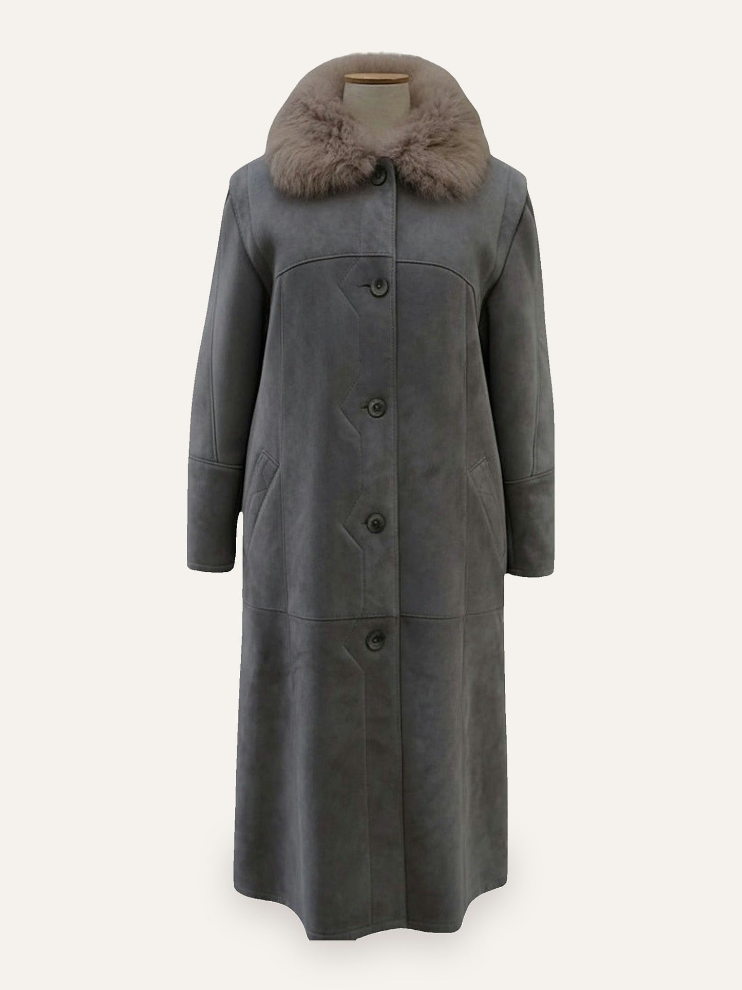 Vintage Long Shearling Coat