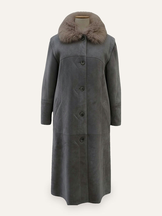 Vintage Long Shearling Coat