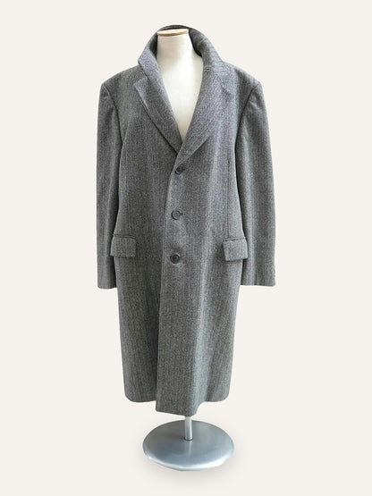 Wool Herringbone Coat
