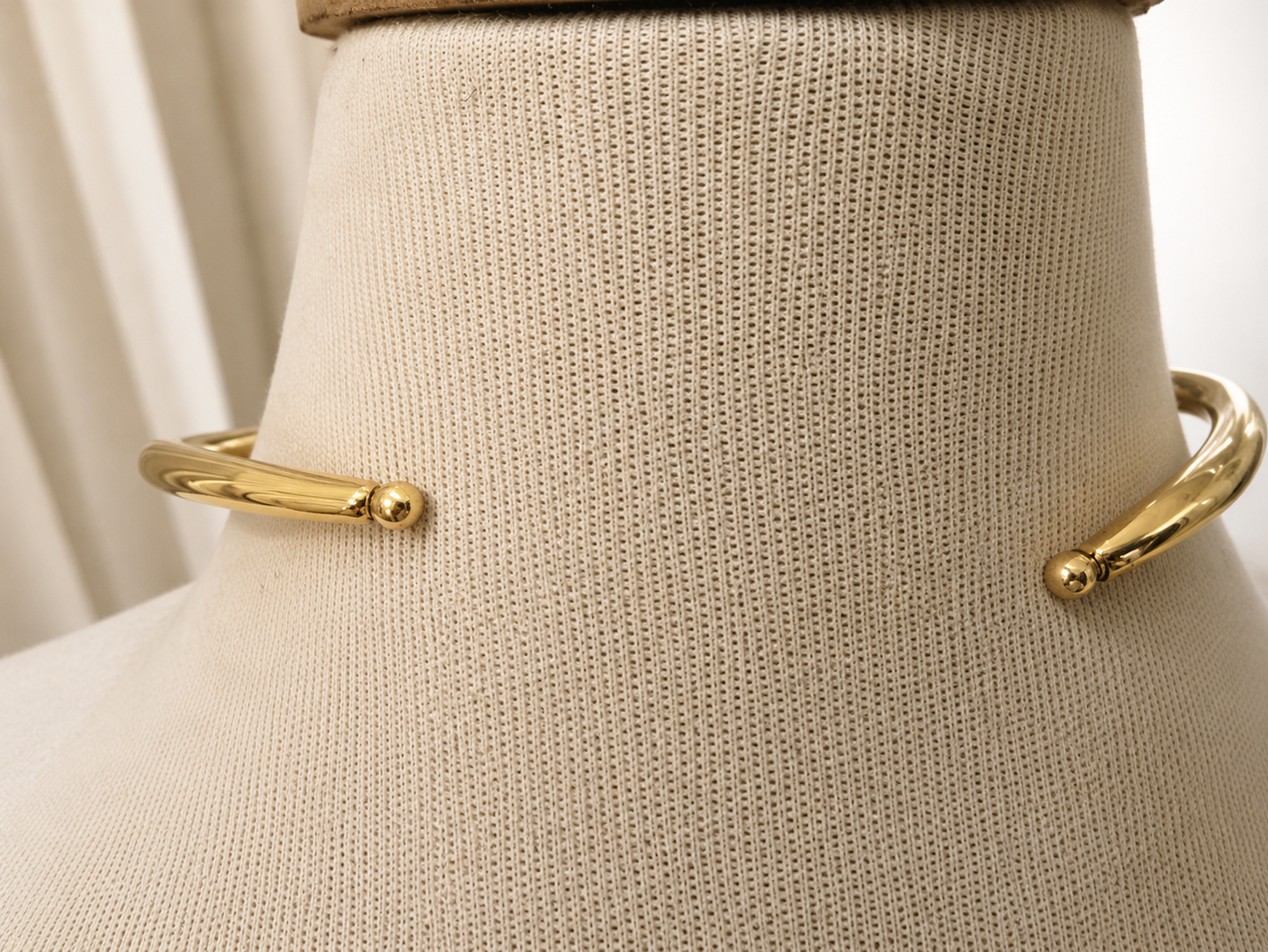 Gold-Tone Jewelled Collar Necklace
