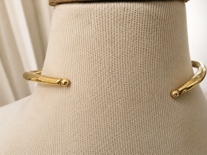 Gold-Tone Jewelled Collar Necklace