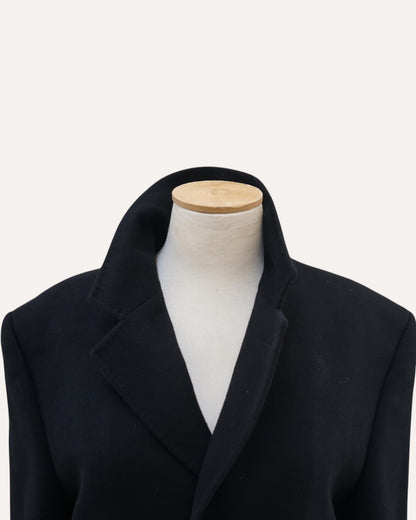 Pure Cashmere Coat in Black