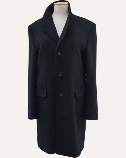 Pure Cashmere Coat in Black