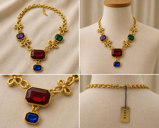 Vanity of New York Jewelled Link Necklace