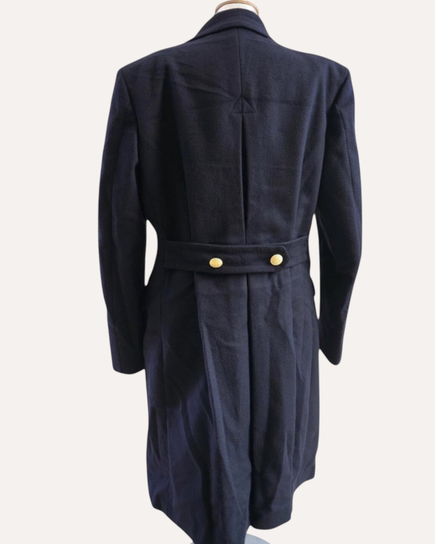 Marina Militare La Spezia Wool Gold-Buttons Coat